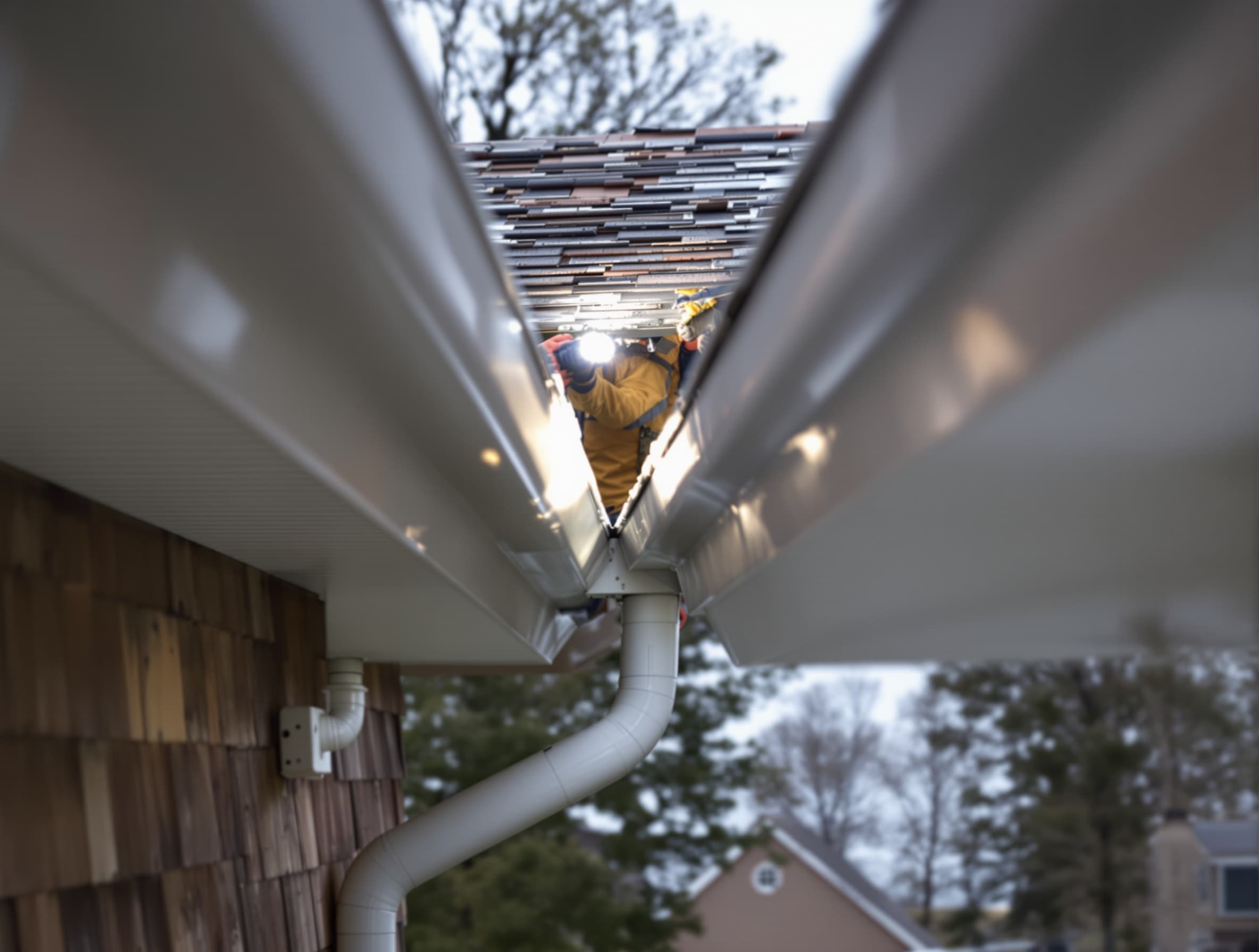 Gutter Cleaning Across Long Island process